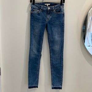 MAJE distressed medium rise skinny jeans , sz FR 34, US 2